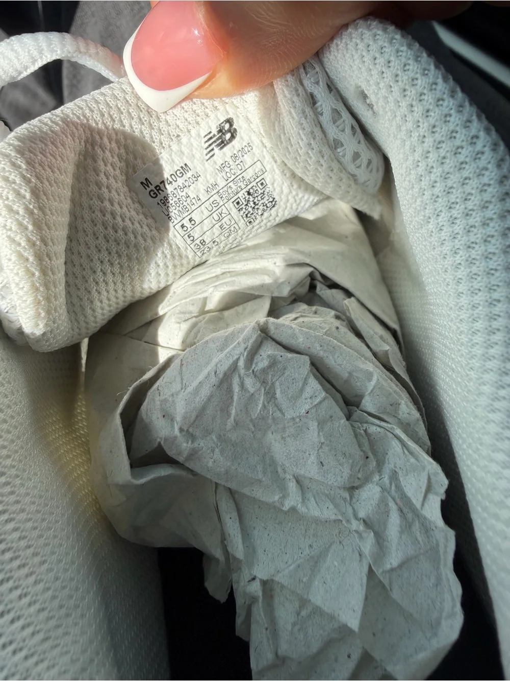 New Balance breathable white